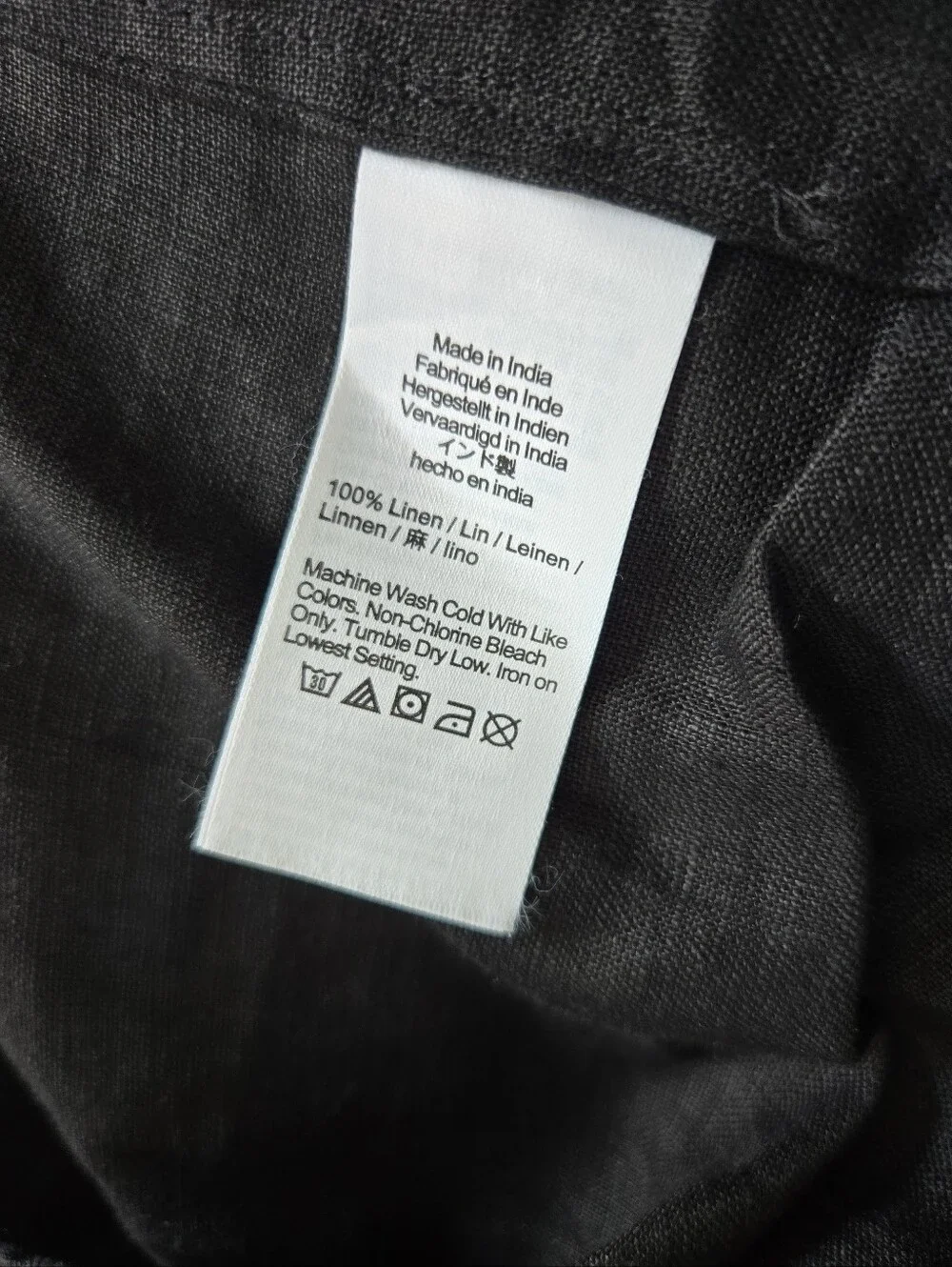 Nwt J. Crew Seamed 100% Linen Dress with Removable Belt Black Size XL
